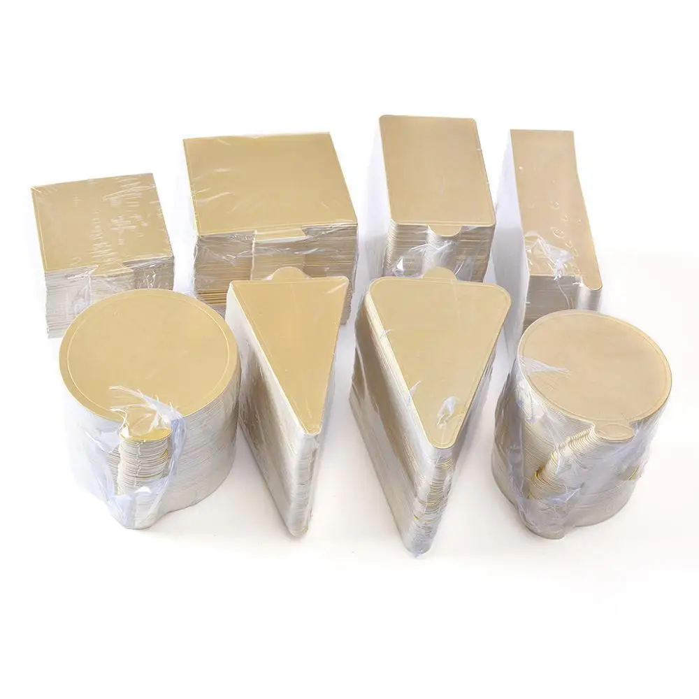 100pcs/set Gold Mousse Mat Bottom Foam Cake Base Board Multi Shape Dessert Tray Wedding Birthday Cake Decoration Tools Bakeware
100pcs/set Gold Mousse Mat Bottom Foam Cake Base Board Multi Shape Dessert Tray Wedding Birthday Cake Decoration Tools Bakeware