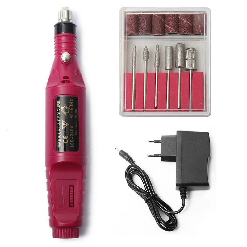1set Power Professional Electric Manicure Machine Pen Pedicure Nail File Nail Tools 6 bits Drill Nail Drill Machine New Design
1set Power Professional Electric Manicure Machine Pen Pedicure Nail File Nail Tools 6 bits Drill Nail Drill Machine New Design