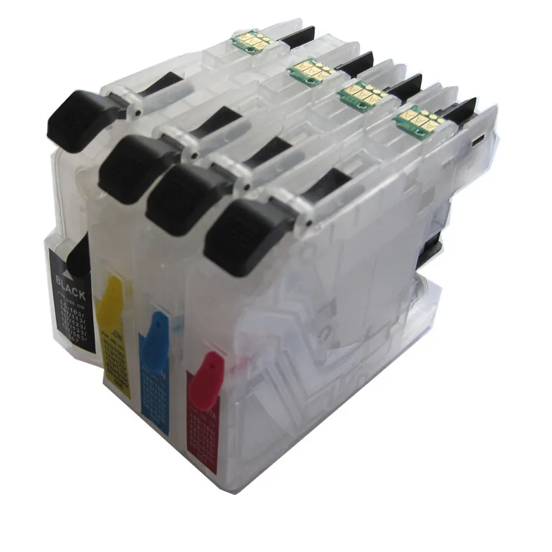 4 COLOR LC103 BK C M Y refillable Ink cartridge for Brother MFC-J6520DW/MFC-J6720DW/MFC-J6920DW printer with permanent chip
4 COLOR LC103 BK C M Y refillable Ink cartridge for Brother MFC-J6520DW/MFC-J6720DW/MFC-J6920DW printer with permanent chip