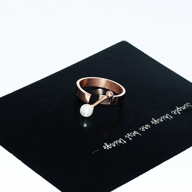 YUN RUO New Arrival Dumbbell Pearl Ring Rose Gold Color Fashion Titanium Steel Jewelry Wedding Birthday Gift Woman Never Fade
YUN RUO New Arrival Dumbbell Pearl Ring Rose Gold Color Fashion Titanium Steel Jewelry Wedding Birthday Gift Woman Never Fade
