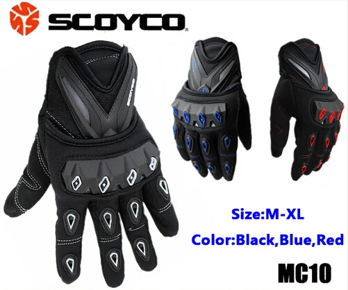 

(1pair&3colors) Discount Promotion Motorcycle Gloves,Motorbike Racing Accessories Sport Protective Gear (Scoyco MC10)