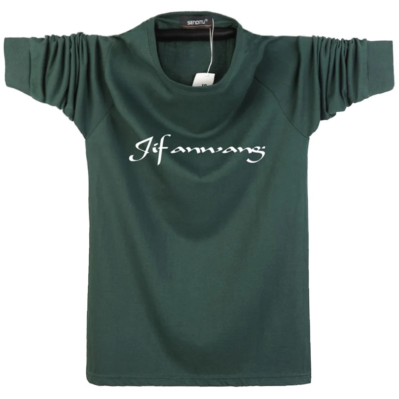2019 Spring T Shirt Men Solid Color Male Top Tees Basic Men O-Neck Cotton Autumn Long Sleeved Casual T-Shirts Plus Size 5XL 6XL
2019 Spring T Shirt Men Solid Color Male Top Tees Basic Men O-Neck Cotton Autumn Long Sleeved Casual T-Shirts Plus Size 5XL 6XL