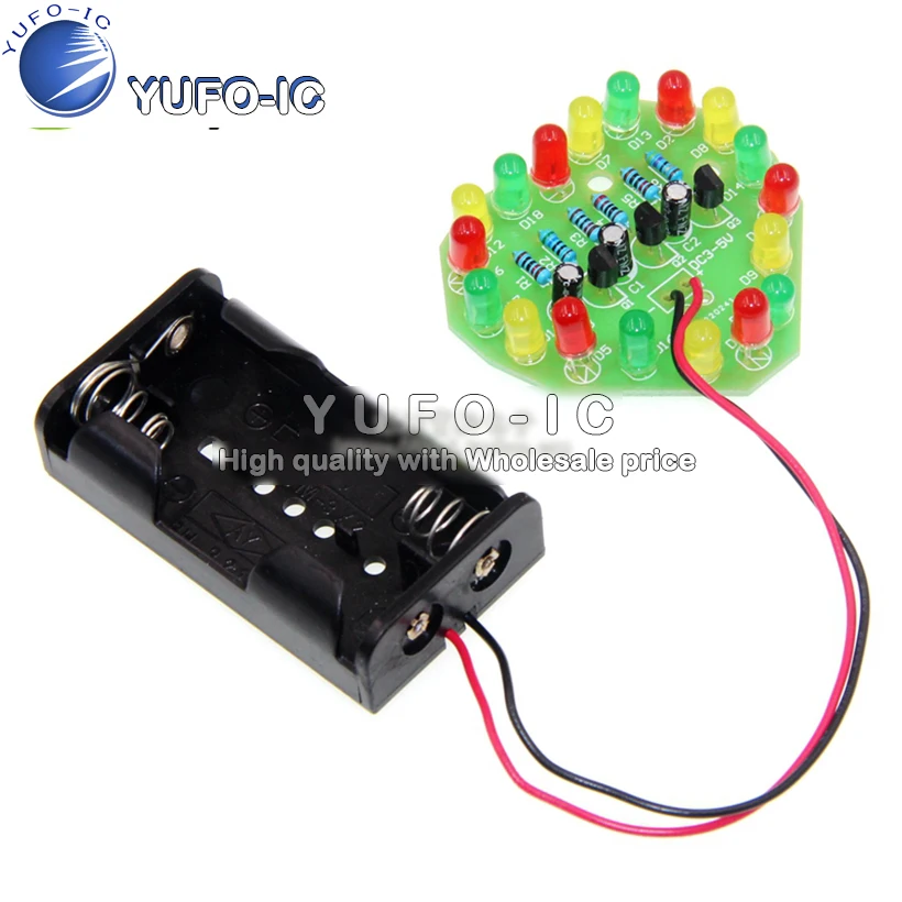 Red and yellow green heart-shaped LED circulating lamp bulk electronic production kit heart-shaped LED Flash DIY kit
Red and yellow green heart-shaped LED circulating lamp bulk electronic production kit heart-shaped LED Flash DIY kit