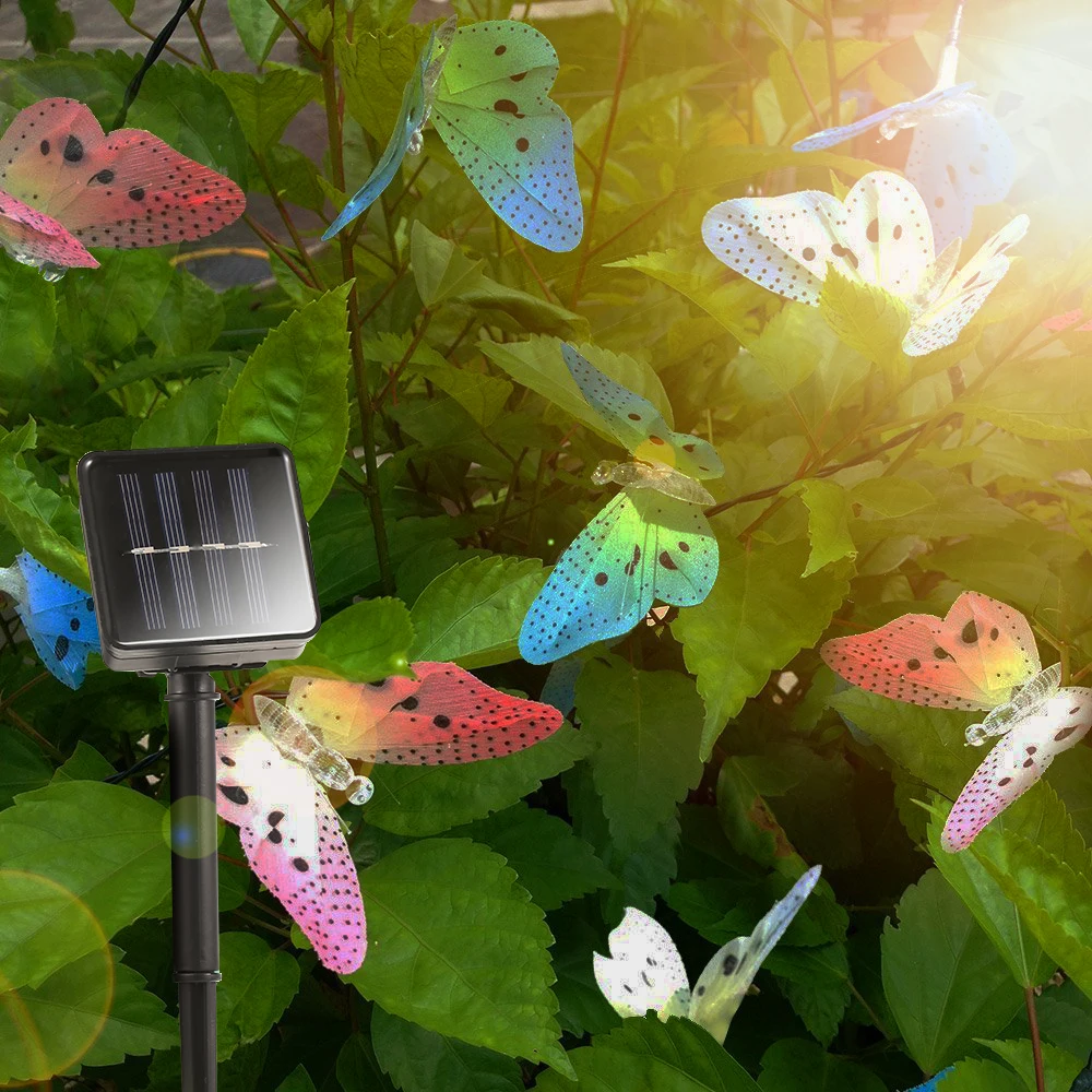 12 LEDs Butterfly Solar String Lights Multi Colors Solar Power Led Lamp Outdoor Decorative Lighting for Garden Party Christmas
12 LEDs Butterfly Solar String Lights Multi Colors Solar Power Led Lamp Outdoor Decorative Lighting for Garden Party Christmas