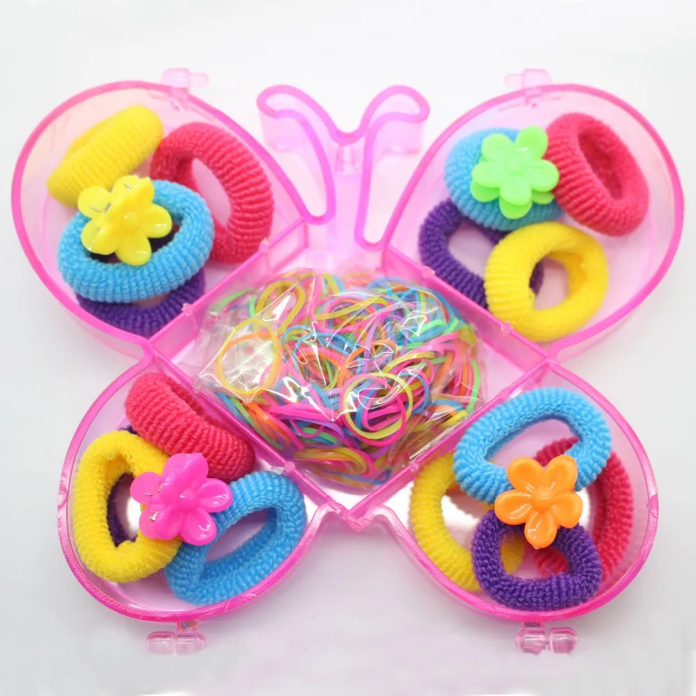 Popular Hair accessories butterfly box set colorful hair rings cute mini floral hairgrips mixing elastic hair bands for girls
Popular Hair accessories butterfly box set colorful hair rings cute mini floral hairgrips mixing elastic hair bands for girls