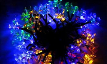 led Solar energy light string Cherry blossoms Solar energy Decorative lights Water droplets Christmas lights festival Lanterns
led Solar energy light string Cherry blossoms Solar energy Decorative lights Water droplets Christmas lights festival Lanterns