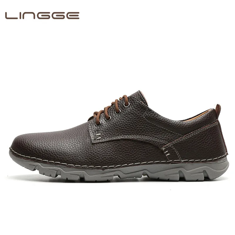 LINGGE New Designer Breathable Genuine Leather Shoes Men Casual Walking Handmade Brand Shoes Lace Up Comfort Shoes Men Flats
LINGGE New Designer Breathable Genuine Leather Shoes Men Casual Walking Handmade Brand Shoes Lace Up Comfort Shoes Men Flats