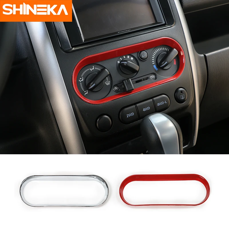 SHINEKA Auto ABS Air Conditioner Switch Adjust Cover Trim Frame Interior A/C Car Styling Accessories For Suzuki Jimny 2007-2015 
SHINEKA Auto ABS Air Conditioner Switch Adjust Cover Trim Frame Interior A/C Car Styling Accessories For Suzuki Jimny 2007-2015