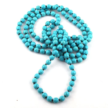 Free Shipping Fashion Bohemian Tribal Jewelry 8mm Blue Faceted Stones long Knotted Necklace
Free Shipping Fashion Bohemian Tribal Jewelry 8mm Blue Faceted Stones long Knotted Necklace