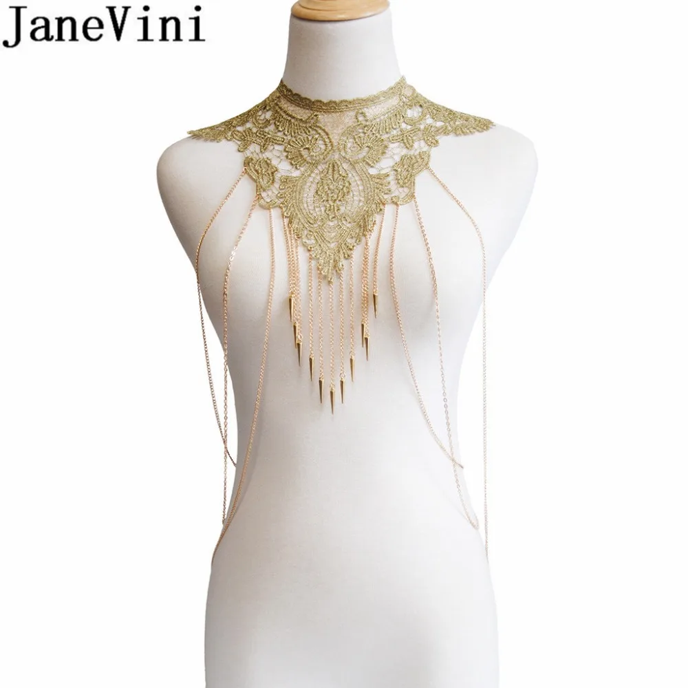 JaneVini Gold Lace Tassel Necklaces Shoulder Chain Beach Multi Layer Necklaces Fashion Women Vintage Chains Accessories 2019
JaneVini Gold Lace Tassel Necklaces Shoulder Chain Beach Multi Layer Necklaces Fashion Women Vintage Chains Accessories 2019