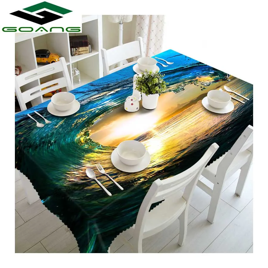 GOANG 3D Tablecloths Sunset surf Pattern waterproof rectangular and round table cover home Decoration table cloth
GOANG 3D Tablecloths Sunset surf Pattern waterproof rectangular and round table cover home Decoration table cloth