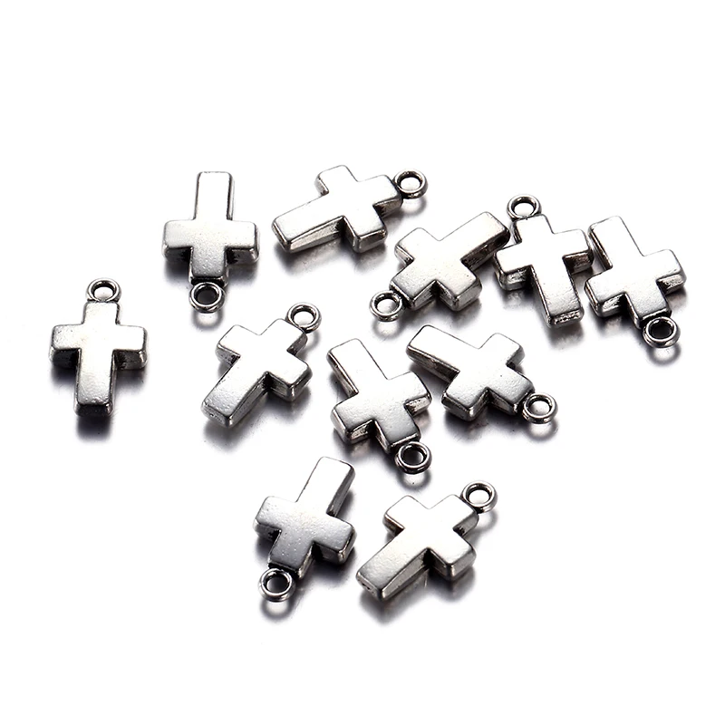 50pcs/lot 17x10mm Silver Gold Color Small Cross Pendant Charms Fit Necklaces Bracelets Jewelry Marking Findings Accessories
50pcs/lot 17x10mm Silver Gold Color Small Cross Pendant Charms Fit Necklaces Bracelets Jewelry Marking Findings Accessories