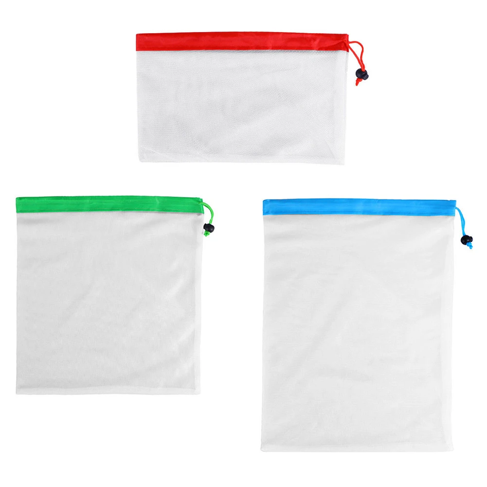 3 Sizes Reusable Mesh Produce Bag Washable Eco-Friendly Bags for Grocery Shopping Storage Fruit Vegetable Organizer Pouch
3 Sizes Reusable Mesh Produce Bag Washable Eco-Friendly Bags for Grocery Shopping Storage Fruit Vegetable Organizer Pouch