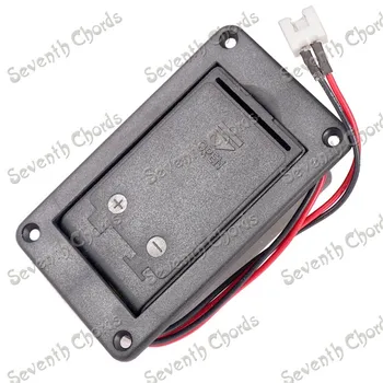 1pcs Active Bass Guitar Pickup 9V Battery Boxs Holder Case Compartment Cover With Metal Contacts Spring 2 Pin Plug 28cm Cable
1pcs Active Bass Guitar Pickup 9V Battery Boxs Holder Case Compartment Cover With Metal Contacts Spring 2 Pin Plug 28cm Cable
