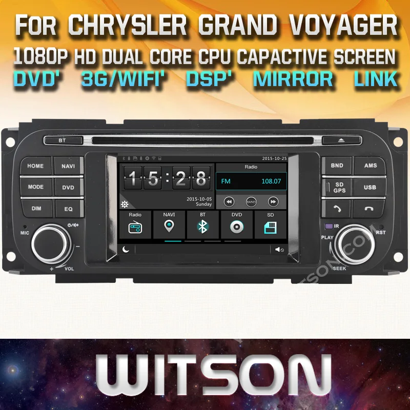 WITSON factory price!! car dvd player for CHRYSLER GRAND VOYAGER stereo auto sat nav radio Bluetooth Mirror Link+TPMS+DVR+WIFI
WITSON factory price!! car dvd player for CHRYSLER GRAND VOYAGER stereo auto sat nav radio Bluetooth Mirror Link+TPMS+DVR+WIFI