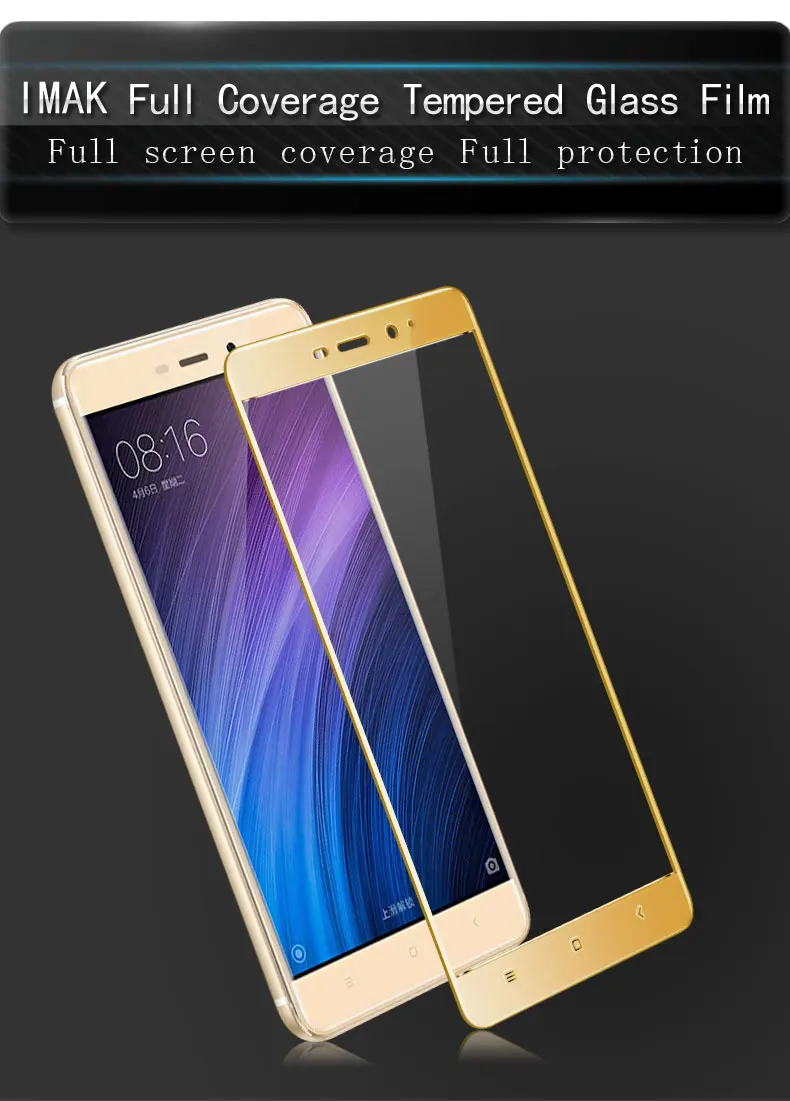 Redmi 4 IMAK Full Screen Coverage Tempered Glass Screen Protector Full Cover protective film For Xiaomi Redmi 4 Pro 5.0 inch
Redmi 4 IMAK Full Screen Coverage Tempered Glass Screen Protector Full Cover protective film For Xiaomi Redmi 4 Pro 5.0 inch