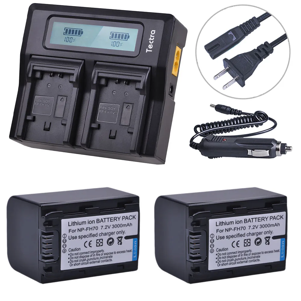 2Pcs 3000mAh NP-FH70 NP FH70 NPFH70 Camera Battery +LCD Rapid Charger for Sony NP-FH30 Cyber-shot DSC-HX1 Alpha DSLR-A230 Series
2Pcs 3000mAh NP-FH70 NP FH70 NPFH70 Camera Battery +LCD Rapid Charger for Sony NP-FH30 Cyber-shot DSC-HX1 Alpha DSLR-A230 Series