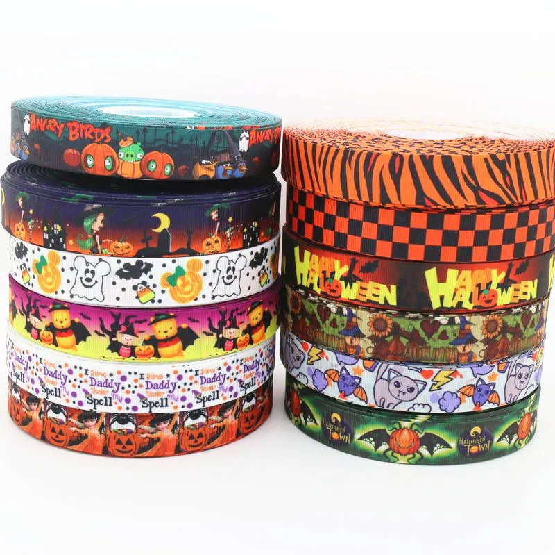 DUWES 7/8'' Free shipping halloween cartoon printed grosgrain ribbon hair bow headwear party decoration wholesale OEM 22mm D19
DUWES 7/8'' Free shipping halloween cartoon printed grosgrain ribbon hair bow headwear party decoration wholesale OEM 22mm D19