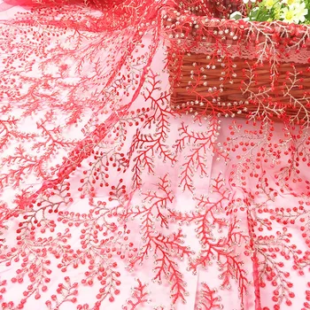 2Yards Red Pink Net Yarn Three-dimensional Embroidery Flower Lace Fabric Mesh Cord Lace Wedding Dress Skirt Clothing Accessories
2Yards Red Pink Net Yarn Three-dimensional Embroidery Flower Lace Fabric Mesh Cord Lace Wedding Dress Skirt Clothing Accessories