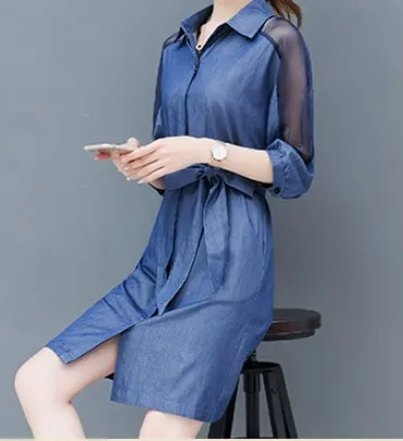 Dresses Female Spring and Autumn 2019 New Style Small Immortal French Minority Temperament Cover Abdomen Shoulder Denim
Dresses Female Spring and Autumn 2019 New Style Small Immortal French Minority Temperament Cover Abdomen Shoulder Denim