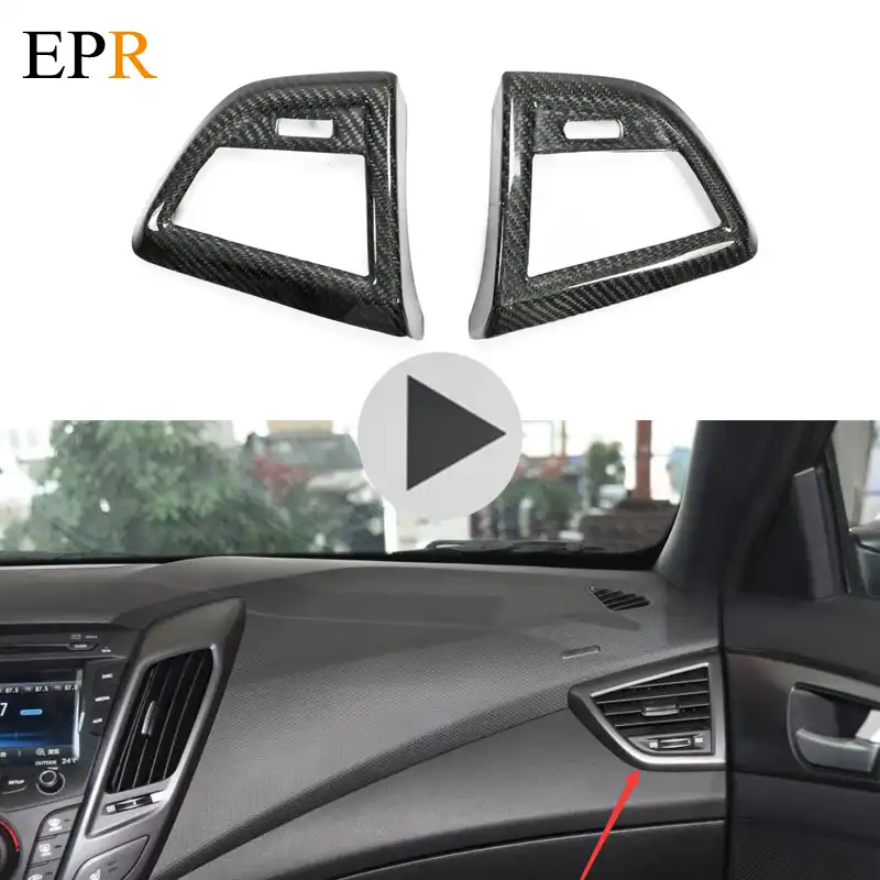 Car Interior Accessories For Veloster Air Con Carbon Fiber