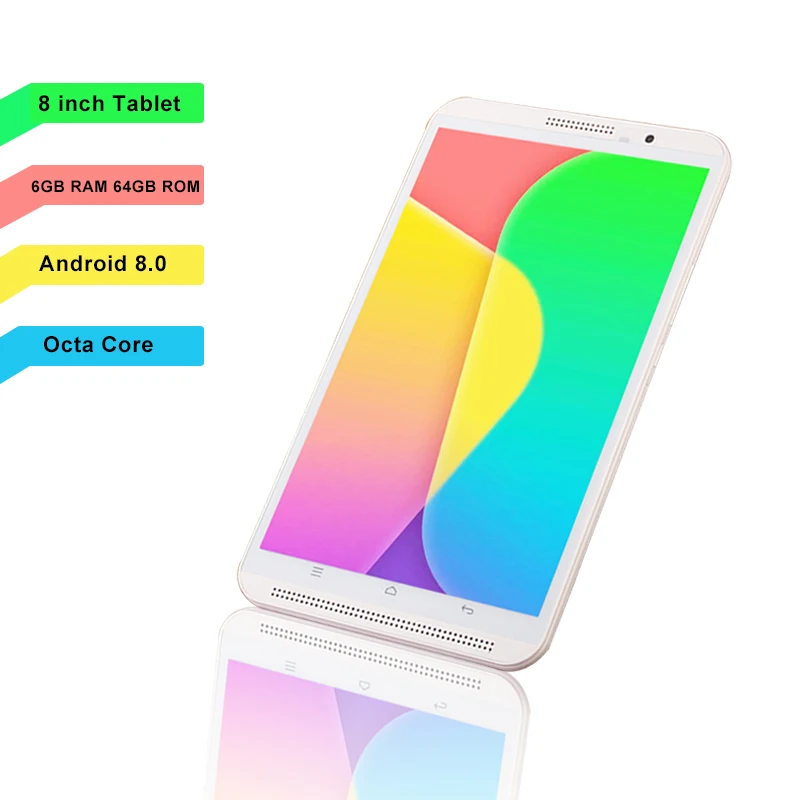 Original 8 inch 4G phone tablet pc Android 8.0 Octa Core 6GB RAM 64GB ROM Dual SIM card WIFI Bluetooth GPS Smart tablets 10 10.1
Original 8 inch 4G phone tablet pc Android 8.0 Octa Core 6GB RAM 64GB ROM Dual SIM card WIFI Bluetooth GPS Smart tablets 10 10.1