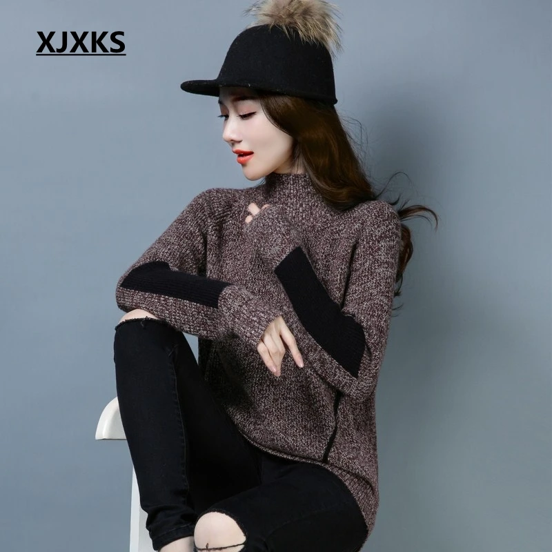 XJXKS women pullover sweater casual 2019 new warm wool and cashmere knitted pull femme hiver sweater for women clothing
XJXKS women pullover sweater casual 2019 new warm wool and cashmere knitted pull femme hiver sweater for women clothing