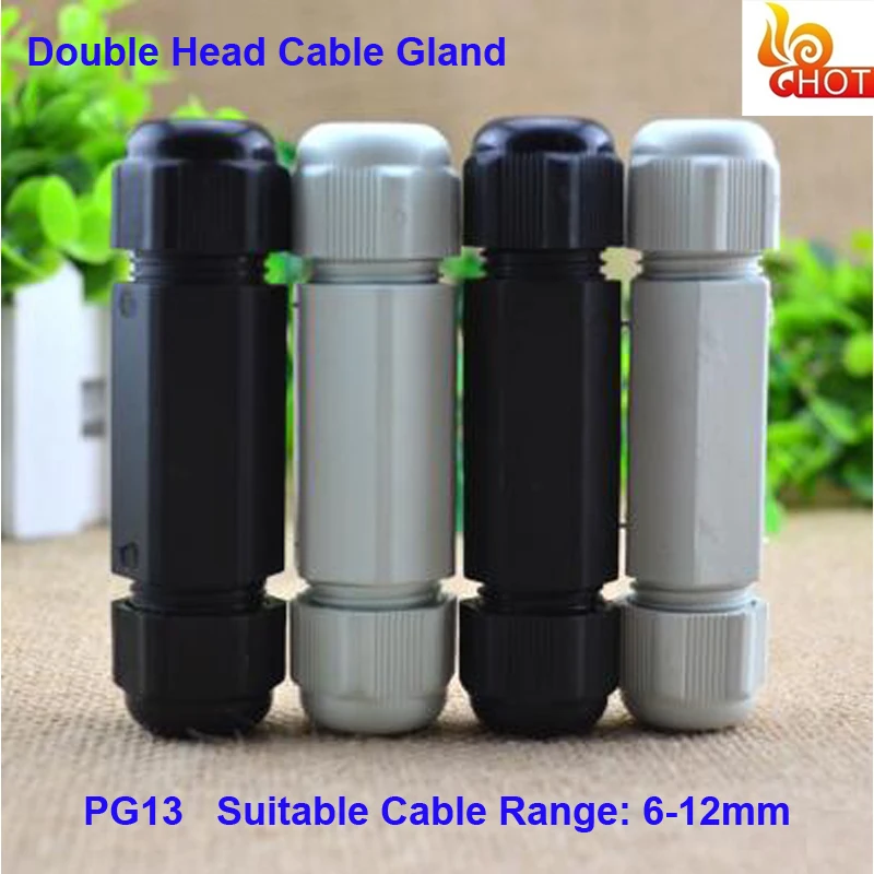 5 pcs a Lot Top Quality Double Head Nylon IP68 Waterproof Cable Joint PG13.5 Suit For 6-12mm Diameter Wire
5 pcs a Lot Top Quality Double Head Nylon IP68 Waterproof Cable Joint PG13.5 Suit For 6-12mm Diameter Wire