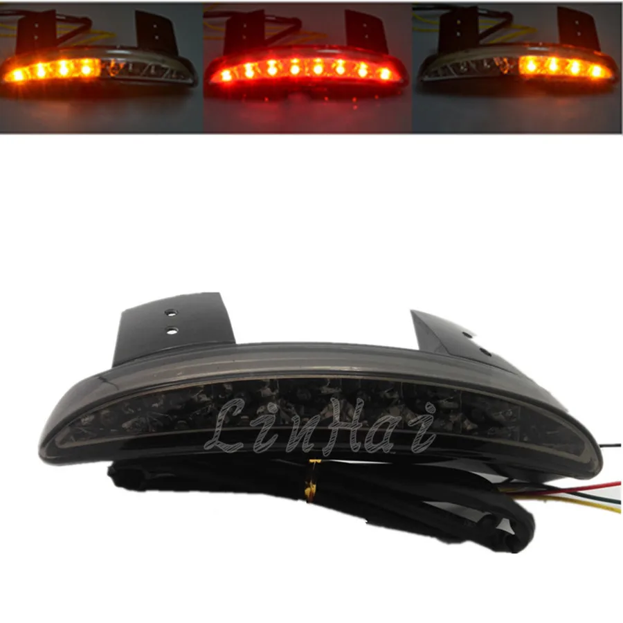 New Motorcycle Smoke Chopped Fender Edge LED Tail Runing Brake Light With Turn Signal Light For Harley Iron XL883 XL1200 X48
New Motorcycle Smoke Chopped Fender Edge LED Tail Runing Brake Light With Turn Signal Light For Harley Iron XL883 XL1200 X48