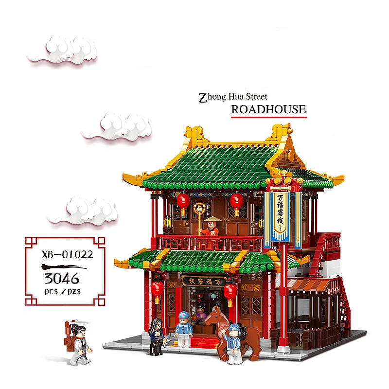 Building Blocks Fit LegoINGlys 01022 3046Pcs Chinese Traditional Architecture Series The Wanfu Inn Roadhouse MOC Bricks Toys
Building Blocks Fit LegoINGlys 01022 3046Pcs Chinese Traditional Architecture Series The Wanfu Inn Roadhouse MOC Bricks Toys