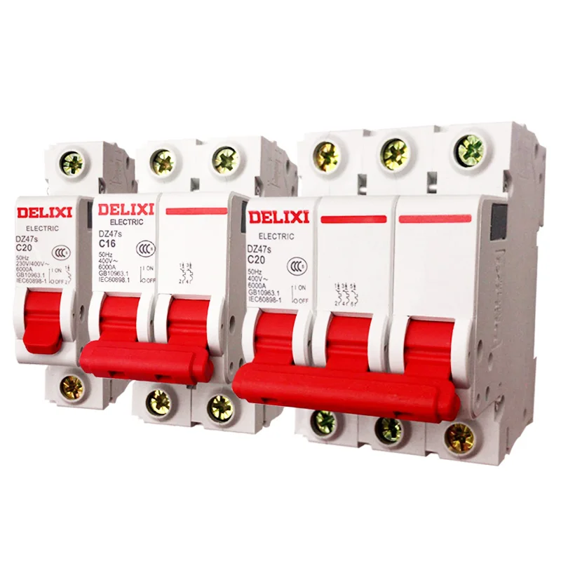 1Pc Miniature Circuit Breaker MCB DZ47S DELIXI 1P 2Pole 3Pole Overload Air Switch 1A 2A 3A 4A 6A 10A 16A 20A 25A 32A 40A 50A 63A
1Pc Miniature Circuit Breaker MCB DZ47S DELIXI 1P 2Pole 3Pole Overload Air Switch 1A 2A 3A 4A 6A 10A 16A 20A 25A 32A 40A 50A 63A
