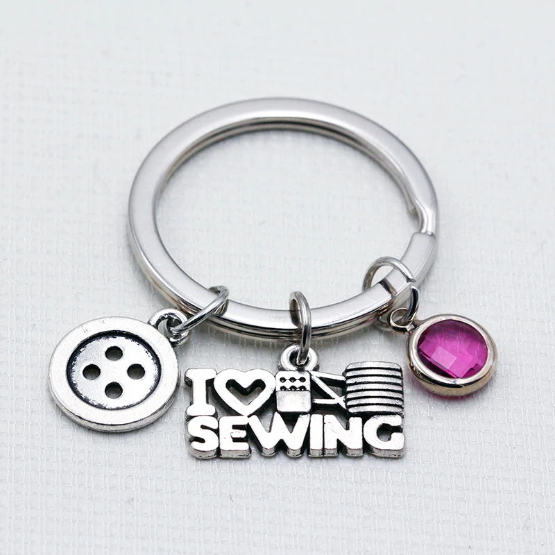 I Love Sewing/Personalized Birthstone Keychain/English Alphabet A To Z Letters Key Chain/Sister Gift/Fashion Jewelry
I Love Sewing/Personalized Birthstone Keychain/English Alphabet A To Z Letters Key Chain/Sister Gift/Fashion Jewelry
