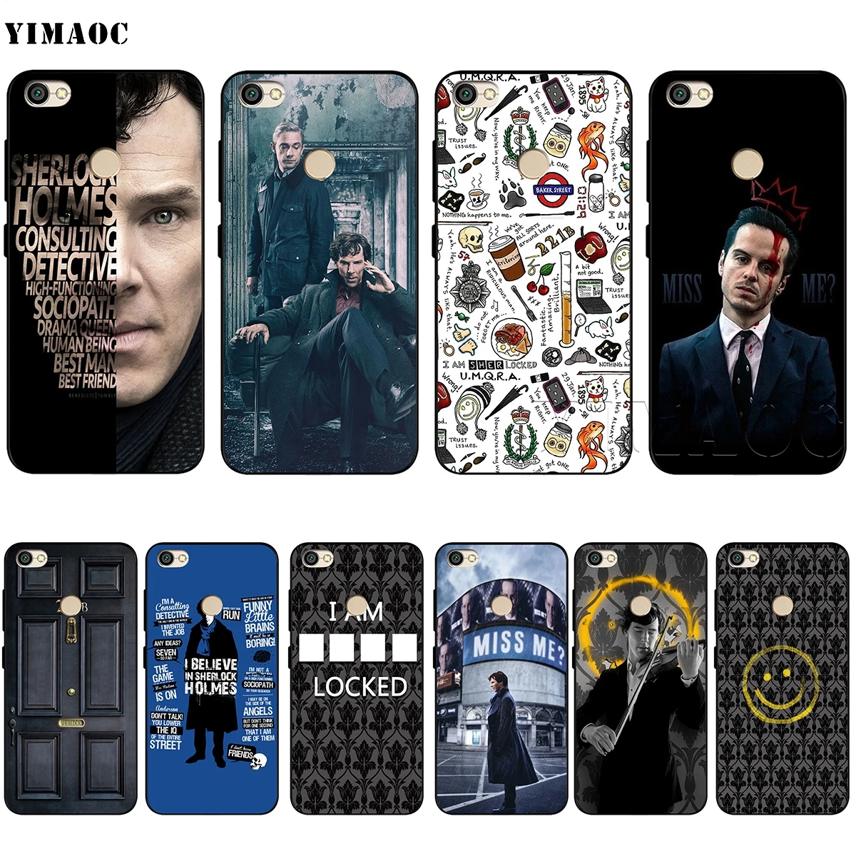 YIMAOC 221B Sherlock Benedict Soft TPU Case for Xiaomi Redmi mi Note MAX 3 6 6A 7 mi6 mi8 9 se a1 a2 Pro Lite go pocophone f1
YIMAOC 221B Sherlock Benedict Soft TPU Case for Xiaomi Redmi mi Note MAX 3 6 6A 7 mi6 mi8 9 se a1 a2 Pro Lite go pocophone f1