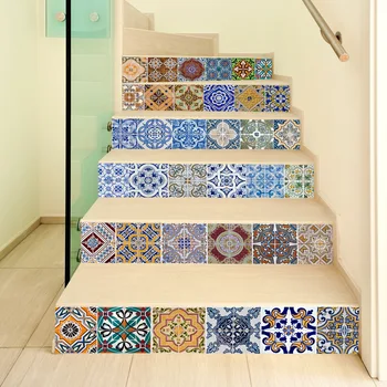 Blue Yellow Stickers DIY Steps Sticker Ceramic Tiles Patterns Stair Sticker Decal Wedding Home Decor
Blue Yellow Stickers DIY Steps Sticker Ceramic Tiles Patterns Stair Sticker Decal Wedding Home Decor