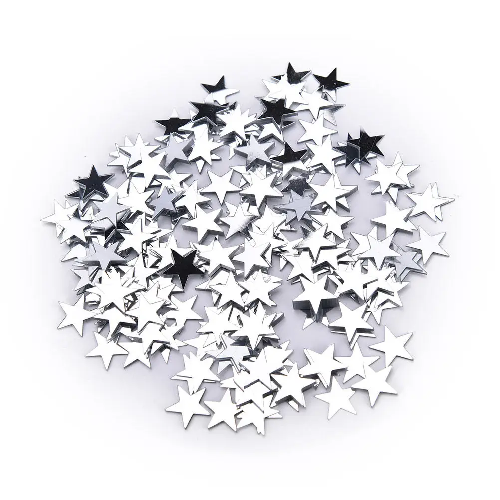 

6mm/10mm Plastic Stars Table Confetti Sprinkles Birthday Party Wedding Decoration Blue Gold Silver Green Metallic Stars