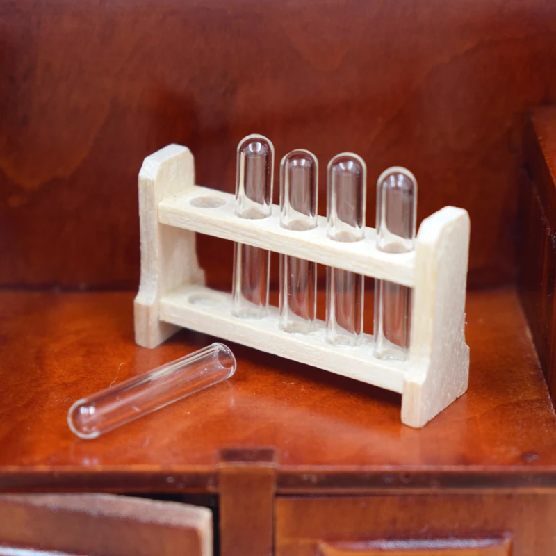1 Set 1:12 Miniature Dollhouse Laboratory Test Tube with Wood Rack Pretend Play House Lab Furniture Decor Accessories Toy
1 Set 1:12 Miniature Dollhouse Laboratory Test Tube with Wood Rack Pretend Play House Lab Furniture Decor Accessories Toy
