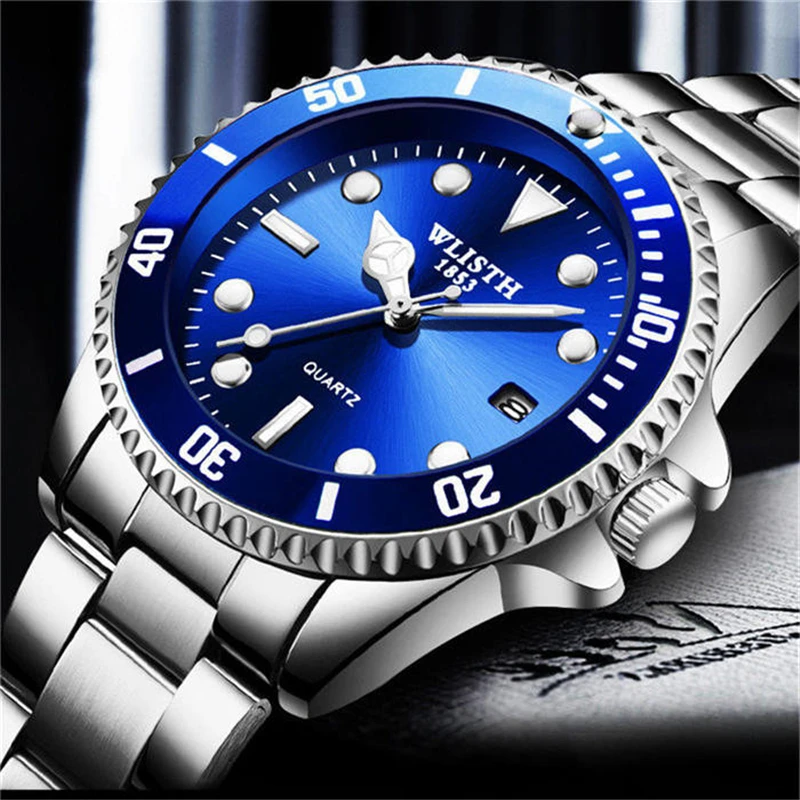 WLITH2019relogio masculino luxury silver men's quartz watch stainless steel sport waterproof leisure business men's watch
WLITH2019relogio masculino luxury silver men's quartz watch stainless steel sport waterproof leisure business men's watch