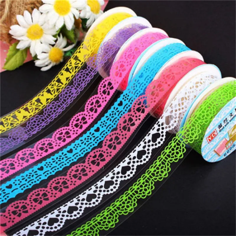 DIY lace Tape Decorative Stickers for Scrapbooking Paper Tape Adhesive Ornament Free Shipping
DIY lace Tape Decorative Stickers for Scrapbooking Paper Tape Adhesive Ornament Free Shipping