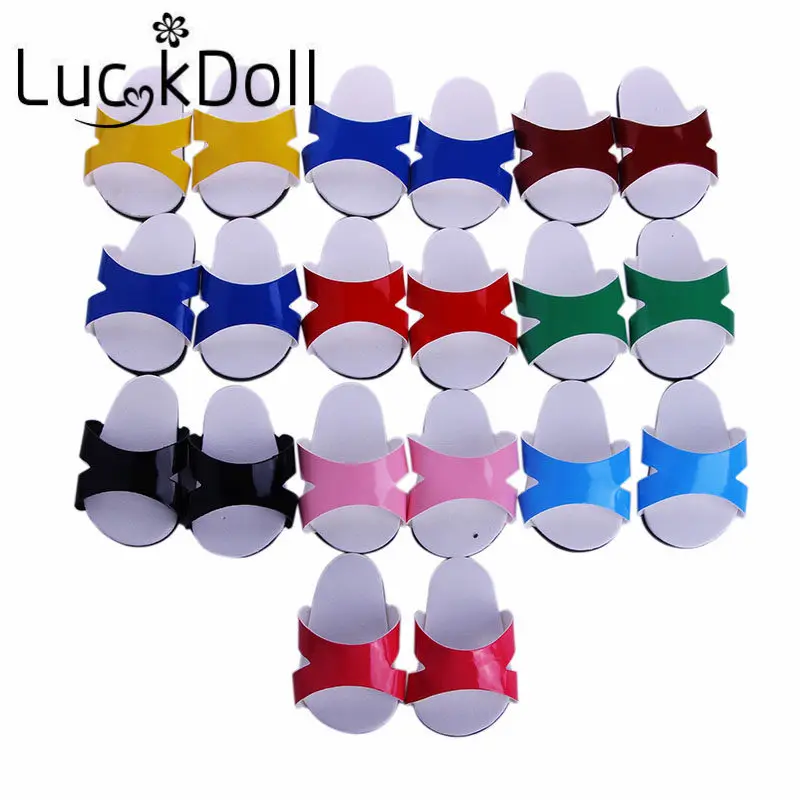 Luckdoll Solid Color Cute Slippers for fit 18 inch American Doll or 43 cm Doll Accessories Doll Shoes
Luckdoll Solid Color Cute Slippers for fit 18 inch American Doll or 43 cm Doll Accessories Doll Shoes