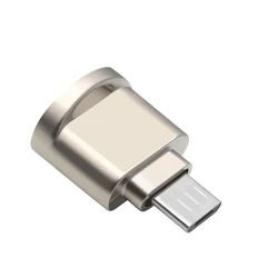 Картридер Rocketek, Micro USB 2.0, OTG, алюминиевый корпус, для карт TF и microSD