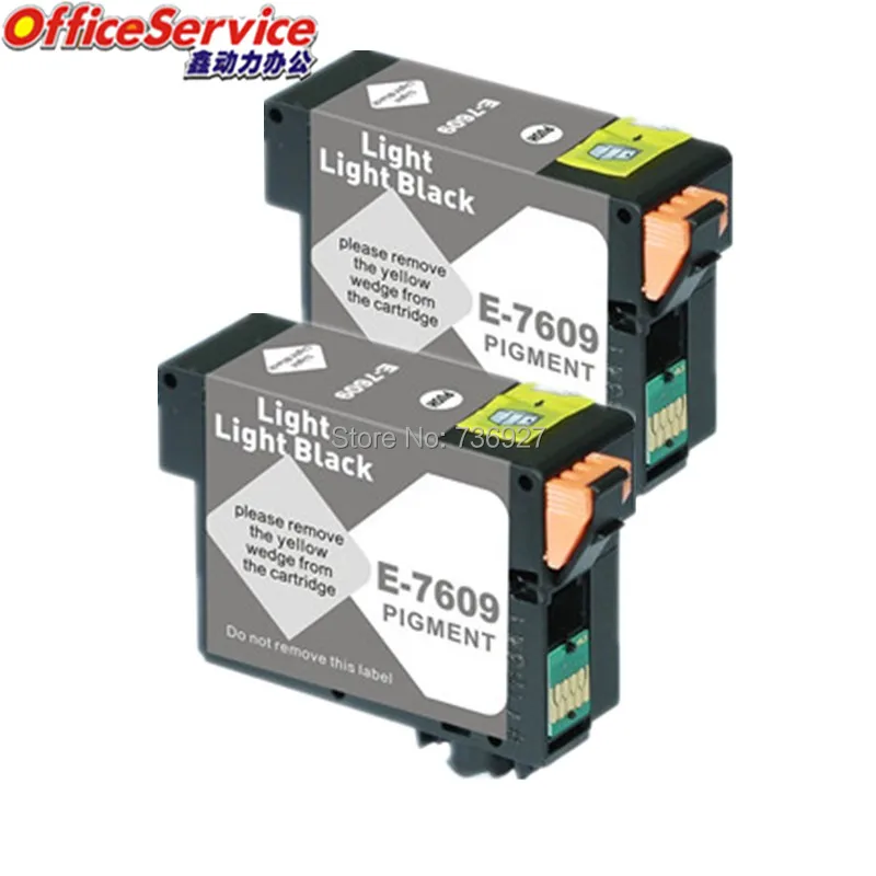 2 Light Light Black Compatible ink Cartridge T7609 full Pigmet ink suit For Epson SURECOLOR SC-P600 inkjet printer with ARC chip
2 Light Light Black Compatible ink Cartridge T7609 full Pigmet ink suit For Epson SURECOLOR SC-P600 inkjet printer with ARC chip