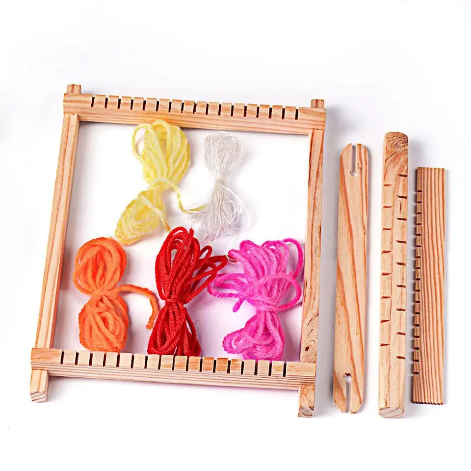 Wood Knitting Looms, with Yarns, Warp Weft Adjusting Rods, Combs and Shuttles, Beige, 230x70x30mm
Wood Knitting Looms, with Yarns, Warp Weft Adjusting Rods, Combs and Shuttles, Beige, 230x70x30mm