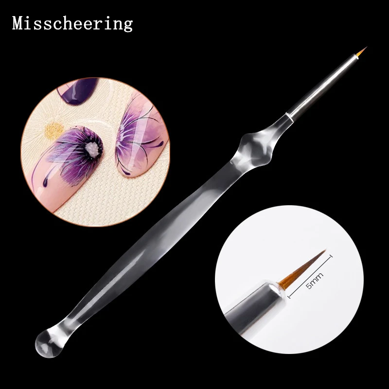 1Pcs Professional Crystal Acrylic Nail Art Brushes UV Gel Drawing Liner Brush 3d Painting Pens For DIY Nail Style Manicure Tools
1Pcs Professional Crystal Acrylic Nail Art Brushes UV Gel Drawing Liner Brush 3d Painting Pens For DIY Nail Style Manicure Tools