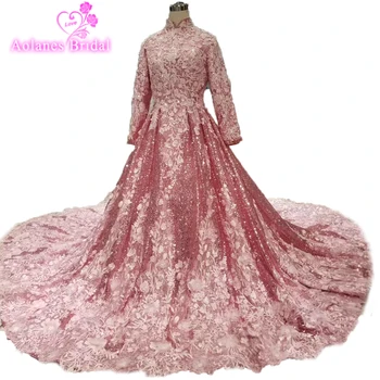 High Neck Pink Glitter Special Fabric Lace Vintage Evening Dress Dubai Abaya Muslim African Custom Beading Long Prom Dresses 
High Neck Pink Glitter Special Fabric Lace Vintage Evening Dress Dubai Abaya Muslim African Custom Beading Long Prom Dresses