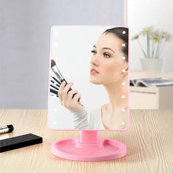 New Arrival 22 LED Light Touch Screen Makeup Mirror Bright Adjustable USB Rechargeable all-round illumination Makeup Mirror J11
New Arrival 22 LED Light Touch Screen Makeup Mirror Bright Adjustable USB Rechargeable all-round illumination Makeup Mirror J11