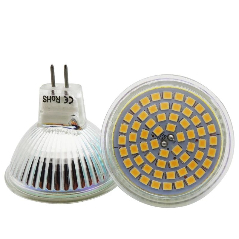 

1x MR16 400lm 5w SMD 3528 60 LEDS Light Bulb With Glass Cover Warm White Cold White AC 12V Spotlight Spot LED Lamp