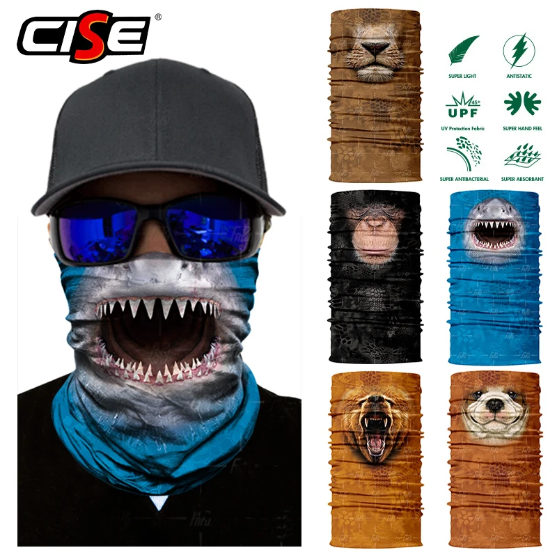 3D Seamless Shark Lion Balaclava Magic Face Mask Warmer Motorcycle Outdoor Riding Ski Neck Gaiter Shield Tube Durag Men Sun
3D Seamless Shark Lion Balaclava Magic Face Mask Warmer Motorcycle Outdoor Riding Ski Neck Gaiter Shield Tube Durag Men Sun
