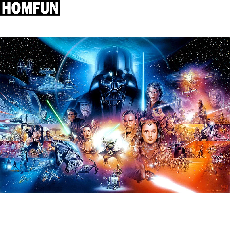 HOMFUN Full Square/Round Drill 5D DIY Diamond Painting "Star Wars" Embroidery Cross Stitch 5D Home Decor Gift
HOMFUN Full Square/Round Drill 5D DIY Diamond Painting "Star Wars" Embroidery Cross Stitch 5D Home Decor Gift