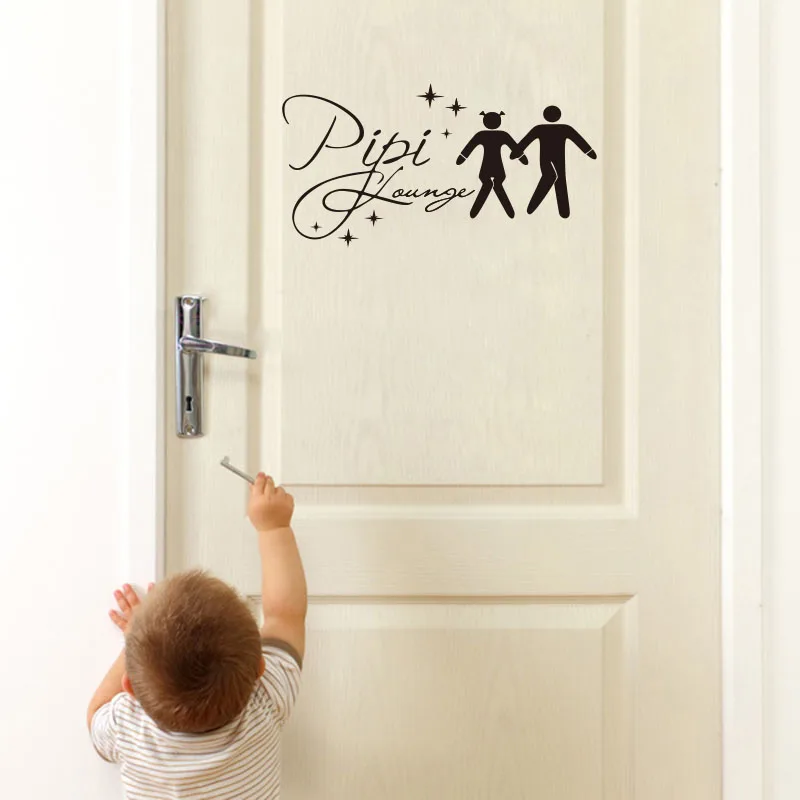 French PiPi Lounge WC Toilet Door Sign Sticker Vinyl Wall Decal Wallpaper Mural Artist Residence Decorative House Decor DD033
French PiPi Lounge WC Toilet Door Sign Sticker Vinyl Wall Decal Wallpaper Mural Artist Residence Decorative House Decor DD033