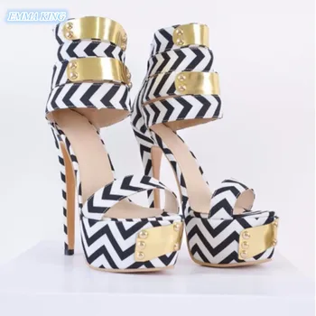 Fashion Leather Strip Gold Metal Platform Women Sandals 2019 Open Toe Stilettos Sexy Ladies Shoes Back Zipper High Heels Sandals
Fashion Leather Strip Gold Metal Platform Women Sandals 2019 Open Toe Stilettos Sexy Ladies Shoes Back Zipper High Heels Sandals